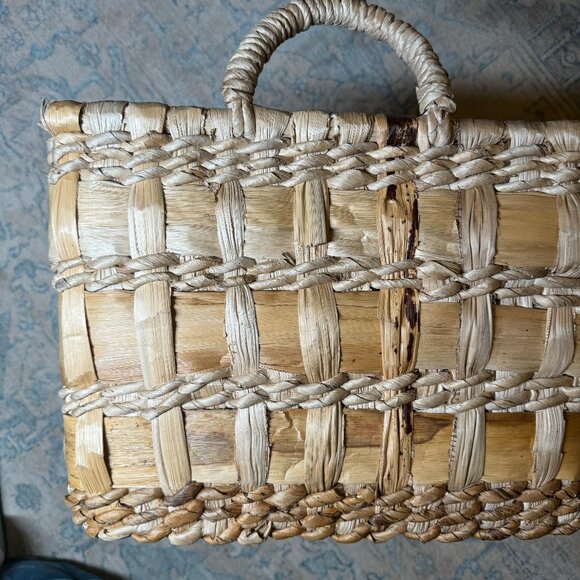 Threshold Natural Banana‎ Woven Rectangular Floor Basket  NEW WITH TAG - Picture 4 of 10